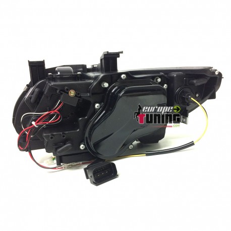 PHARES FEUX CELIS LEDS EN U DIURNE DRL DE JOUR BMW SERIE 3 E92 & E93 PHASES 1 AU XENON (04760)