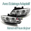 PHARES FEUX CELIS LEDS EN U DIURNE DRL DE JOUR BMW SERIE 3 E92 & E93 PHASES 1 AU XENON (04760)