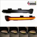 CLIGNOTANTS NOIRS DE RETROVISEURS A LEDS DYNAMIQUES VW GOLF VII ET TOURAN (04774)