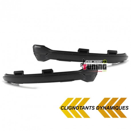 CLIGNOTANTS NOIRS DE RETROVISEURS A LEDS DYNAMIQUES VW GOLF VII ET TOURAN (04774)
