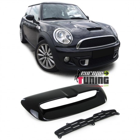 GRILLE AERATION CAPOT SPORT NOIR BRILLANT MINI COOPER S et SD TYPE R55 R56 R57 R58 R59 (04782)
