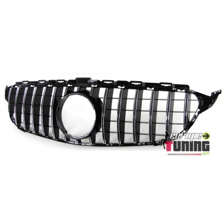 GRILLE CALANDRE NOIRE ET CHROME SPORT MERCEDES CLASSE C W205 (04784)
