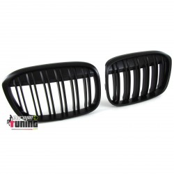 GRILLES CALANDRES NOIRES SPORT DOUBLE AILETTES BMW X1 F48 APRES 2014 (04787)