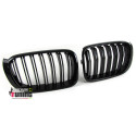 GRILLES DE CALANDRES SPORT NOIRES DOUBLE AILETTES BMW X3 F25 & X4 F26 (04789)