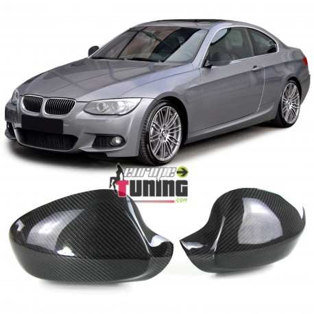 COUVRES COQUES DE RETROVISEURS EN VERITABLE CARBONE BMW SERIE 3 E92 & E93 (04795)