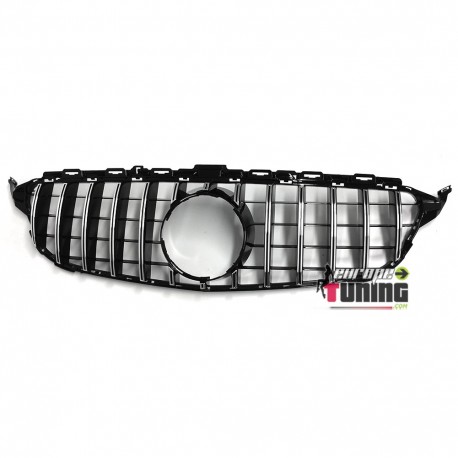 GRILLE CALANDRE NOIRE ET CHROME SPORT MERCEDES CLASSE C W205 (04784)