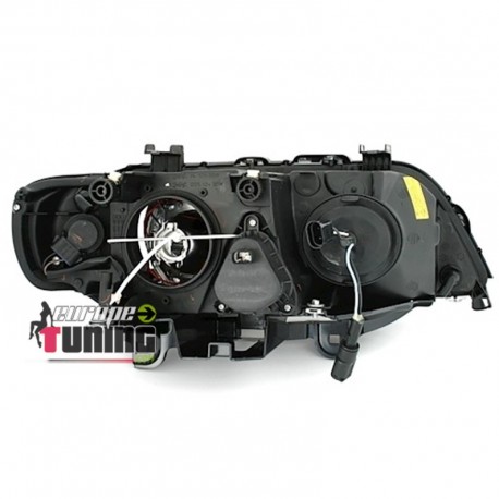 PHARES XENON ANGEL EYES NOIR POUR BMW X5 99-03 (13668)