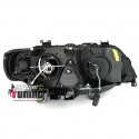 PHARES XENON ANGEL EYES NOIR POUR BMW X5 99-03 (13668)