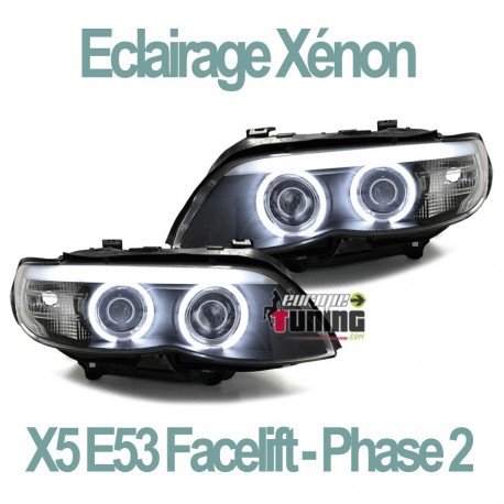 CCFL XENON ANGEL EYES NOIRS POUR BMW X5 03-07 (03189)