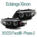 CCFL XENON ANGEL EYES NOIRS POUR BMW X5 03-07 (03189)