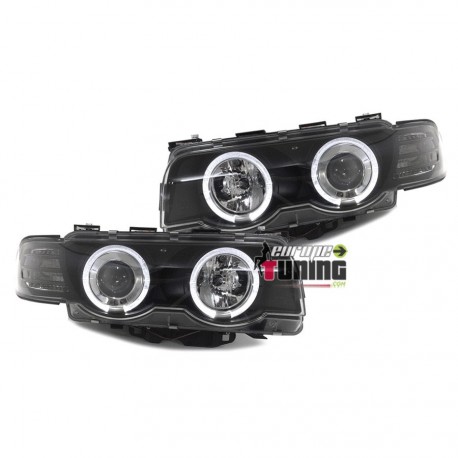 PHARES ANGEL EYES NOIRS BMW E38 SERIE 7 1998-2001 (03420)