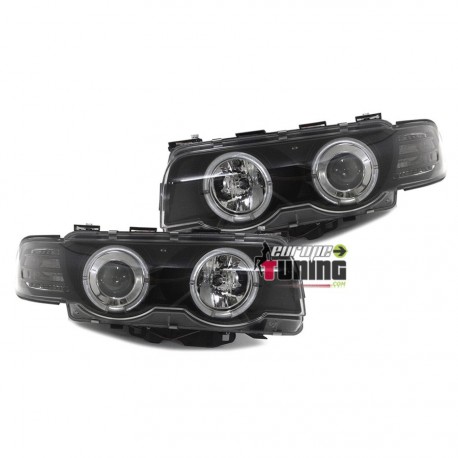 PHARES ANGEL EYES NOIRS BMW E38 SERIE 7 1998-2001 (03420)