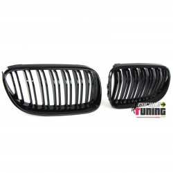 CALANDRES NOIRES SPORT DOUBLE AILETTES BMW SERIE 3 E92 COUPE & E93 CABRIO LCI PHASES 2 (04816)