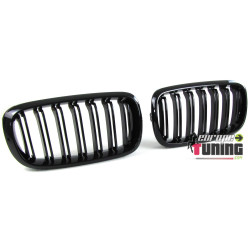 GRILLES DE CALANDRES SPORT NOIRES DOUBLE AILETTES BMW X5 F15 et X6 F16 A PARTIR DE 2013 (04817)