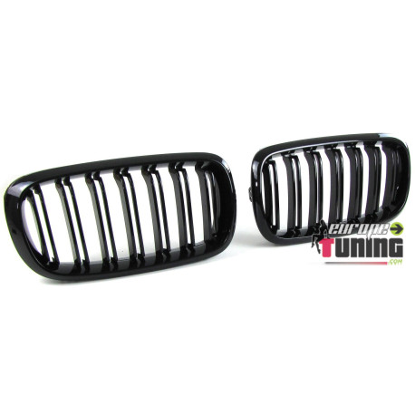 GRILLES DE CALANDRES SPORT NOIRES DOUBLE AILETTES BMW X5 F15 et X6 F16 A PARTIR DE 2013 (04817)