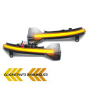 CLIGNOTANTS DE RETROVISEURS A LEDS DYNAMIQUES BMW SERIE 5 - SERIE 6 - SERIE 7 F10 F12 F01 ... (04826)