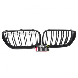 GRILLES CALANDRES SPORT NOIRES DOUBLE AILETTES BMW X3 E83 2006-2010 (04828)