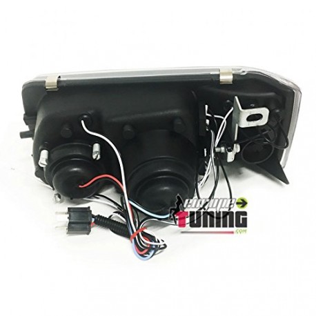 PHARES ANGEL EYES CHROM double ring PEUGEOT 205 (11934)