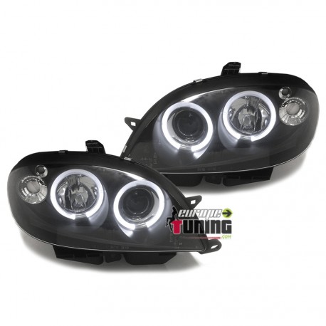 PHARES ANGEL EYES TUNING NOIRS CITROEN SAXO PH2 (11861)