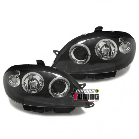 PHARES ANGEL EYES TUNING NOIRS CITROEN SAXO PH2 (11861)