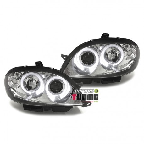 PHARES ANGEL EYES TUNING CHROM CITROEN SAXO PH2 (03305)