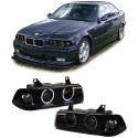 PHARES CCFL ANGEL EYES NOIRS BMW E36 COUPE / CABRIOLET (03504)