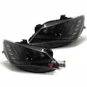 PHARES FEUX AVANTS LED DIURNES DE JOUR NOIRS SEAT IBIZA 6J 2012-2015 (04830)