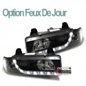 PHARES DRL DE JOUR DIURNE NOIRS BMW E36 BERLINE / TOURING (03324)