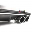DIFFUSEUR ARRIERE SPORT LOOK S3 AVEC DOUBLES SORTIES INOX POUR AUDI A3 8V 2012-2016 (04836)
