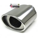 EMBOUT SORTIE D ECHAPPEMENT OVALE EN ACIER INOXYDABLE UNIVERSEL (04842)