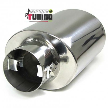 EMBOUT SORTIE D ECHAPPEMENT OVALE EN ACIER INOXYDABLE UNIVERSEL (04842)