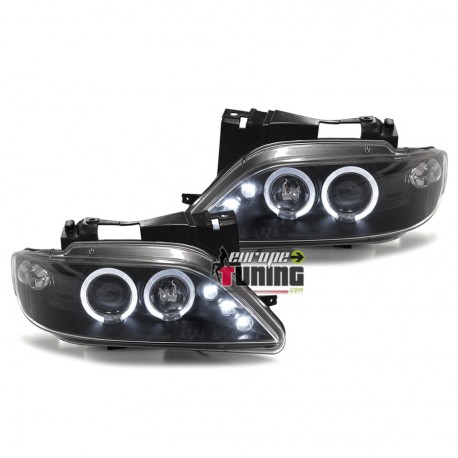 PHARES TUNING ANGEL EYES NOIRS POUR CITROEN XSARA (12117)