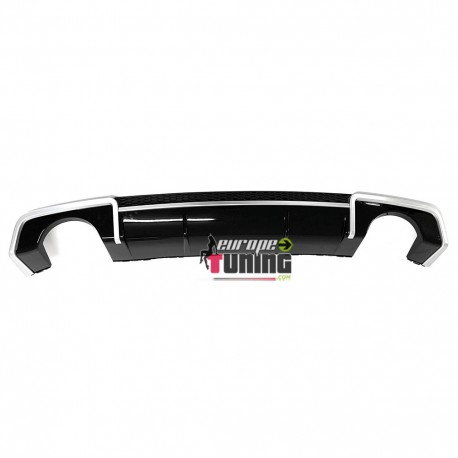 DIFFUSEUR SPORT PACK RS3 DOUBLE SORTIE INOX AUDI A3 8V BERLINE & CABRIOLET (04861)