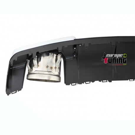 DIFFUSEUR SPORT PACK RS3 DOUBLE SORTIE INOX AUDI A3 8V BERLINE & CABRIOLET (04861)