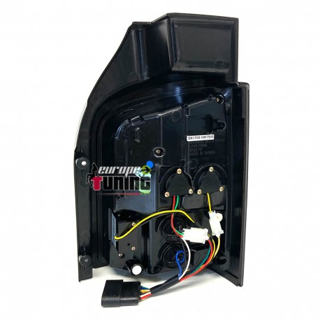 FEUX NOIRS LED BAR VW T5 BUS TRANSPORTEUR MULTIVAN A HAYON 2003-2009 (02952)