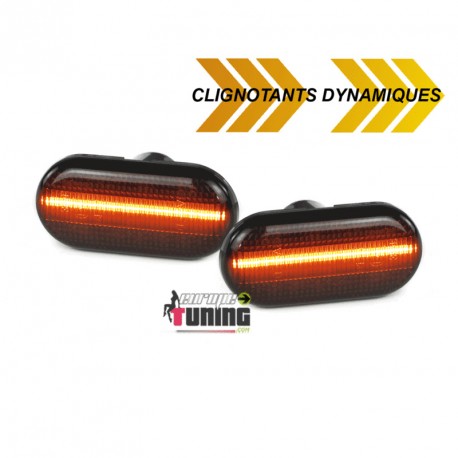 REPETITEURS NOIRS CLIGNOTANTS LEDS DYNAMIQUES SMART FORTWO FORFOUR (04872)