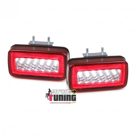 ANTIBROUILLARD LED & FEU DE RECUL MARCHE ARRIERE ROUGES CLAIRS MERCEDES CLASSE G W463 (04874)