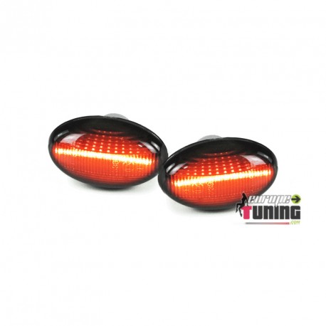 REPETITEURS NOIRS CLIGNOTANTS LEDS MERCEDES CLASSE A W168 & SMART 450 (04880)