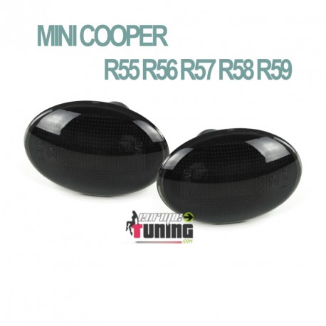 REPETITEURS NOIRS CLIGNOTANTS LEDS MINI COOPER R55 R56 R57 R58 R59 (04881)