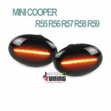 REPETITEURS NOIRS CLIGNOTANTS LEDS MINI COOPER R55 R56 R57 R58 R59 (04881)