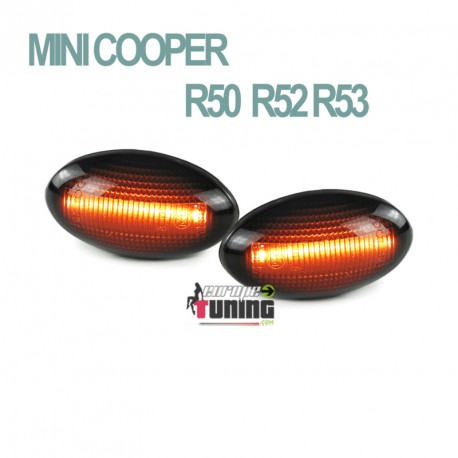 REPETITEURS NOIRS CLIGNOTANTS LEDS MINI COOPER R0 R52 R53 (04882)