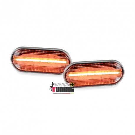 REPETITEURS CLIGNOTANTS AILES NOIRS A LED VOLKSWAGEN VW SEAT & FORD (04890)