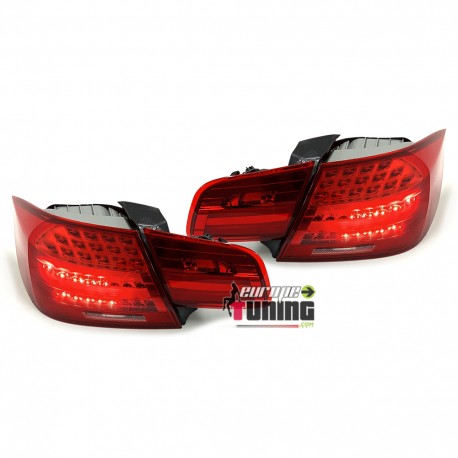 FEUX CELIS ROUGES CLAIRS A LED POUR BMW SERIE 3 E92 COUPE PHASE 1 2005-2009 (04910)