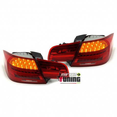 FEUX CELIS ROUGES CLAIRS A LED POUR BMW SERIE 3 E92 COUPE PHASE 1 2005-2009 (04910)