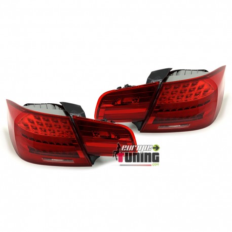 FEUX CELIS ROUGES CLAIRS A LED POUR BMW SERIE 3 E92 COUPE PHASE 1 2005-2009 (04910)