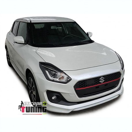 GRILLE DE CALANDRE NOIRE AVEC BANDE ROUGE PACK SPORT POUR SUZUKI SWIFT lll (04912)