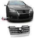 CALANDRE SPORT NOIRE CHROME LOOK R32 POUR VW VOLKSWAGEN GOLF 5 GT et GTI (00523)