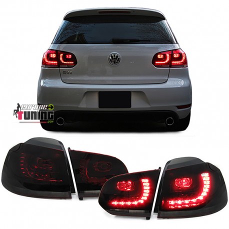 FEUX LED ROUGE NOIRS LOOK GTI R GOLF 6 (02262)