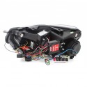 PHARES NOIRS LOOK XENON AVEC FEUX DE JOUR POUR VW VOLKSWAGEN GOLF 6 (03177)