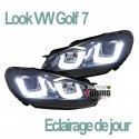 PHARES DIURNES DRL NOIRS GOLF 6 (03968)